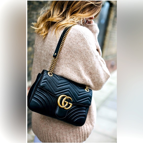 Authentic Marmont Medium flap bag - Picture 1 of 14